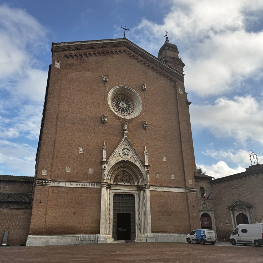 A Tuscan church façade